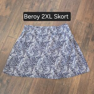 beroy Skorts Skirt Women 2XL Knee Length Athletic Skirt Ball Pocket